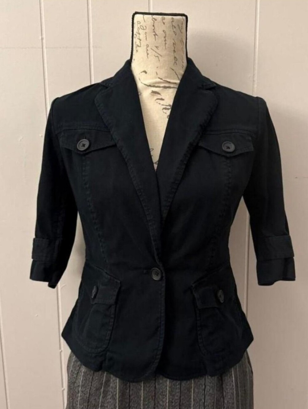 Vintage Banana Republic Black Tailored Blazer